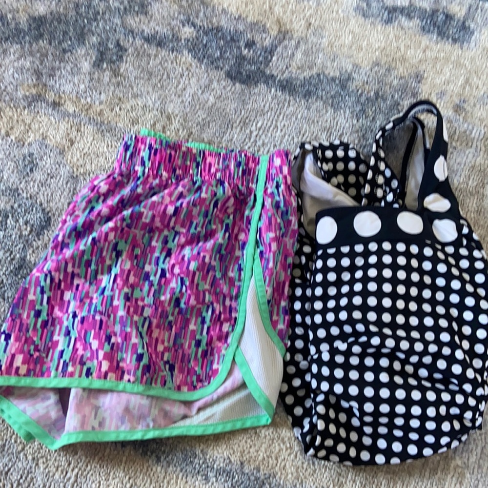 Women’s swimming one piece and women’s short